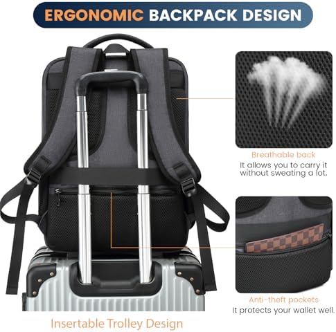 GOTECH Travel Backpack for PS5, Protective Carrying Case Bag for 17.3’’ Laptop, Controllers, Game Discs and More Gaming Accessories, PS5 Carrying Case with Multiple Pockets - Image 4