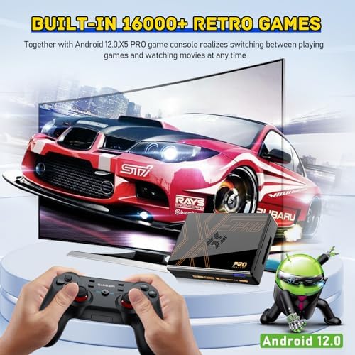 Kinhank Super Console X5 PRO Retro Game Console with 16000+Games, with Game&TV System,BT 5.0,Rock Chip RK3588S,SATA 3.1,Wireless Controllers - Image 2